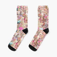 Dress Socks Trixie Mattel Collage Novelty Fancy Crazy Pattern Crew Casual for Men Women