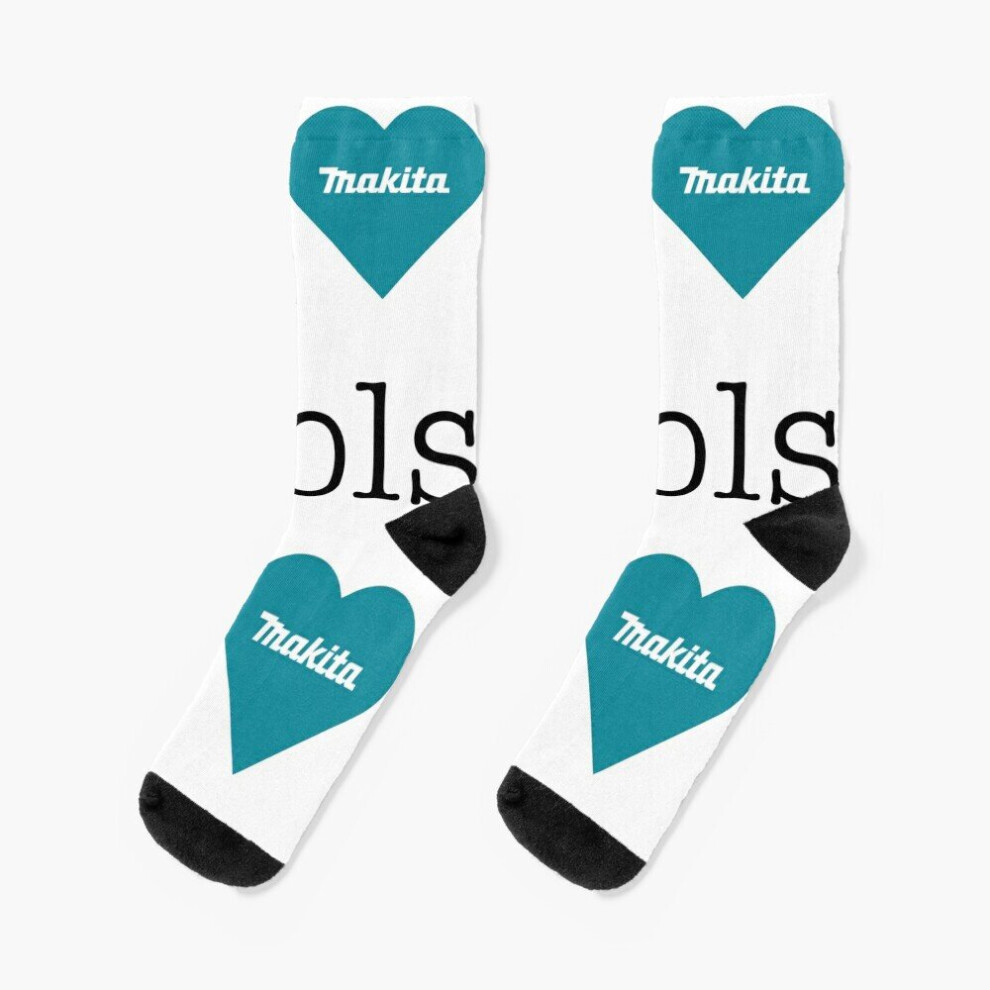 Dress Socks I love Makita tools Novelty Fancy Crazy Pattern Crew Casual for Men Women