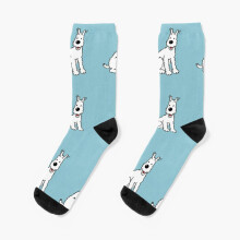 Dress Socks Snowy dog Tin Tin Novelty Fancy Crazy Pattern Crew Casual for Men Women