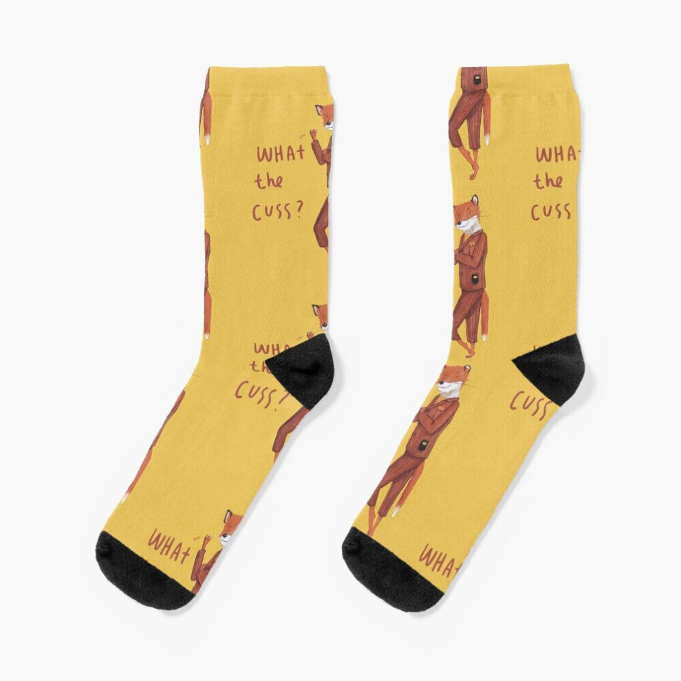 Dress Socks Fantastic Mr Fox Novelty Fancy Crazy Pattern Crew Casual for Men Women