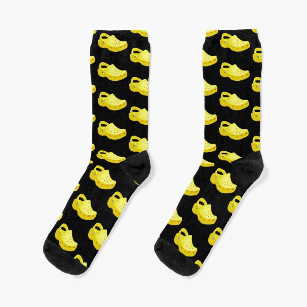 Dress Socks Crocs on Novelty Fancy Crazy Pattern Crew Casual for Men Women