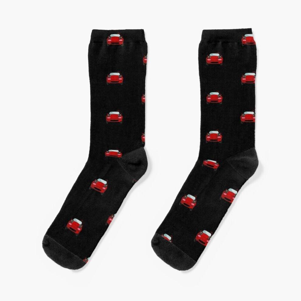 Dress Socks Mazda Miata mx5 1990 kawaii Novelty Fancy Crazy Pattern Crew Casual for Men Women-image-OPC-PBYB7QX-NEW