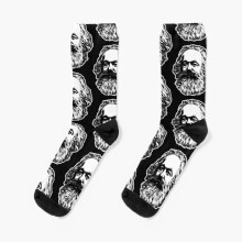 Dress Socks Karl Marx Novelty Fancy Crazy Pattern Crew Casual for Men Women