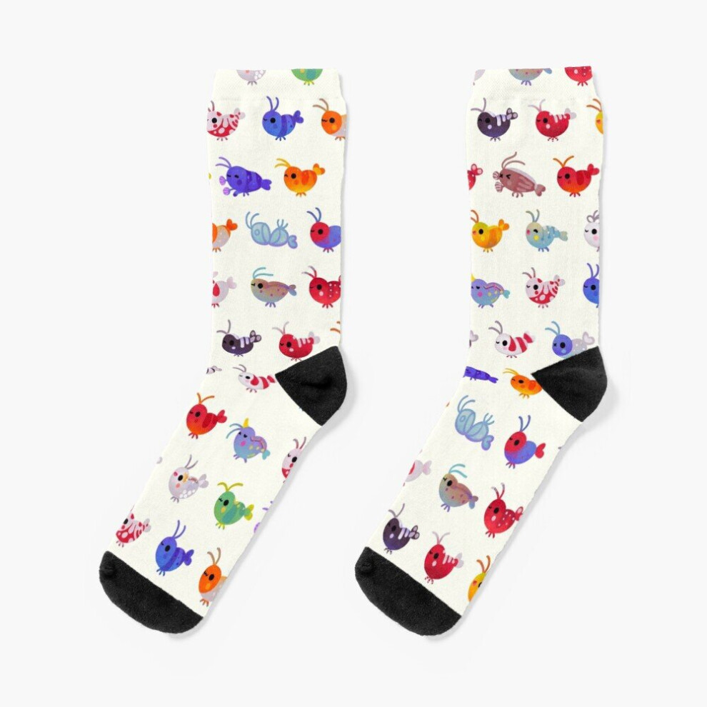 Dress Socks Freshwater shrimp - name Novelty Fancy Crazy Pattern Crew Casual for Men Women-image-OPC-PBYB7YS-NEW