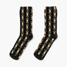Dress Socks I Just Really Like Potatoes - Funny Potato gift Novelty Fancy Crazy Pattern Crew Casual for Men Women
