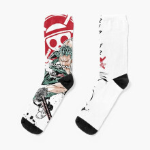 Dress Socks One Piece - Roronoa Zoro Novelty Fancy Crazy Pattern Crew Casual for Men Women