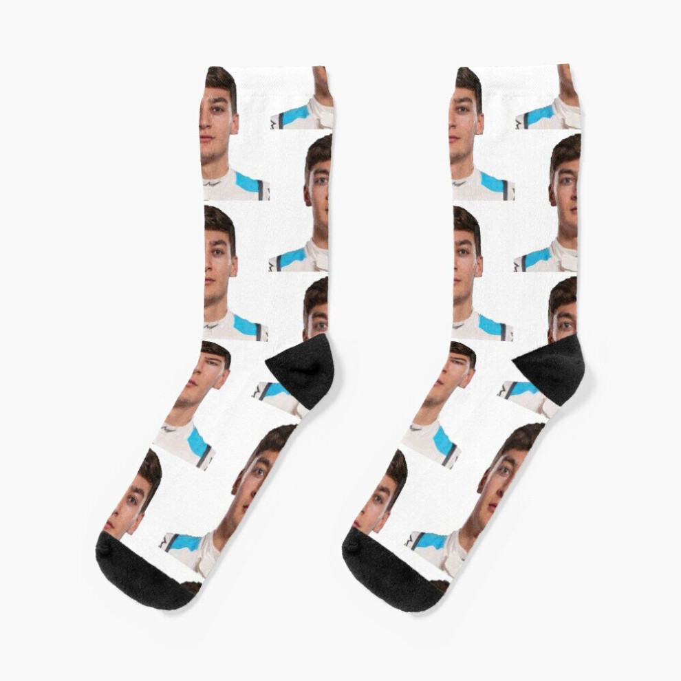 Dress Socks George Russell Painting Novelty Fancy Crazy Pattern Crew Casual for Men Women