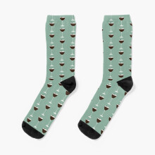 Espresso Martini 3D Photo Printed Dress Socks - Unisex Novelty Crew Socks for Men & Women