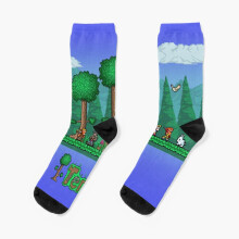 Dress Socks Terraria - Indie Game Novelty Fancy Crazy Pattern Crew Casual for Men Women