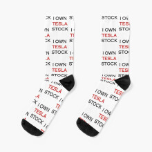 Dress Socks I Own Tesla Stock Novelty Fancy Crazy Pattern Crew Casual for Men Women