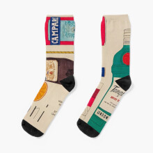 Dress Socks Negroni Illustrated Recipe Novelty Fancy Crazy Pattern Crew Casual for Men Women