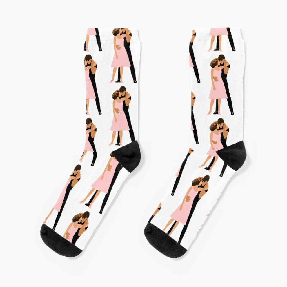 Dress Socks Dirty Dancing Novelty Fancy Crazy Pattern Crew Casual for Men Women
