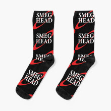 Smeg Head Red Dwarf Dress Socks - 3D Printed Funny Novelty Crew Socks for Men & Women