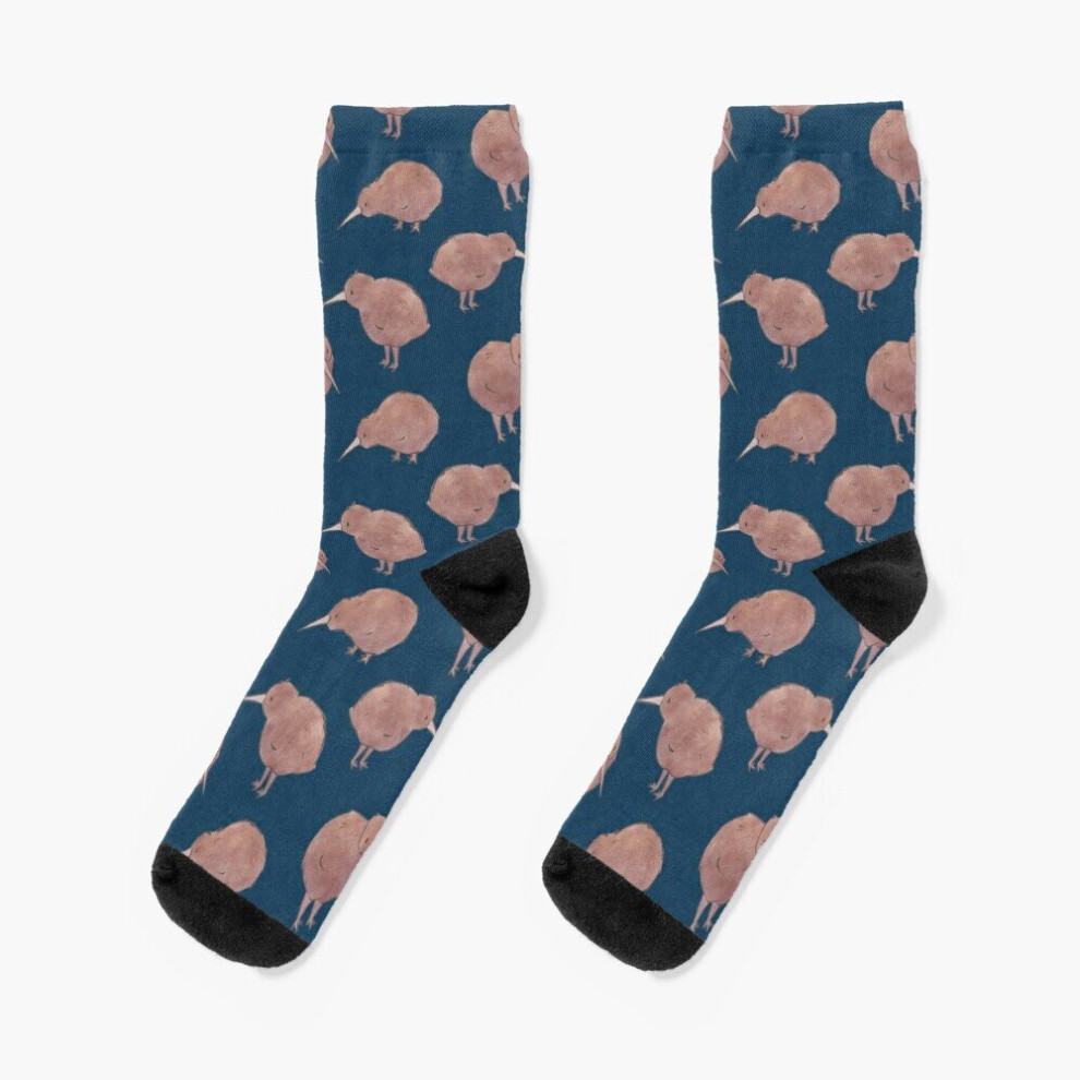 Dress Socks Cute Kiwi Bird Novelty Fancy Crazy Pattern Crew Casual for Men Women