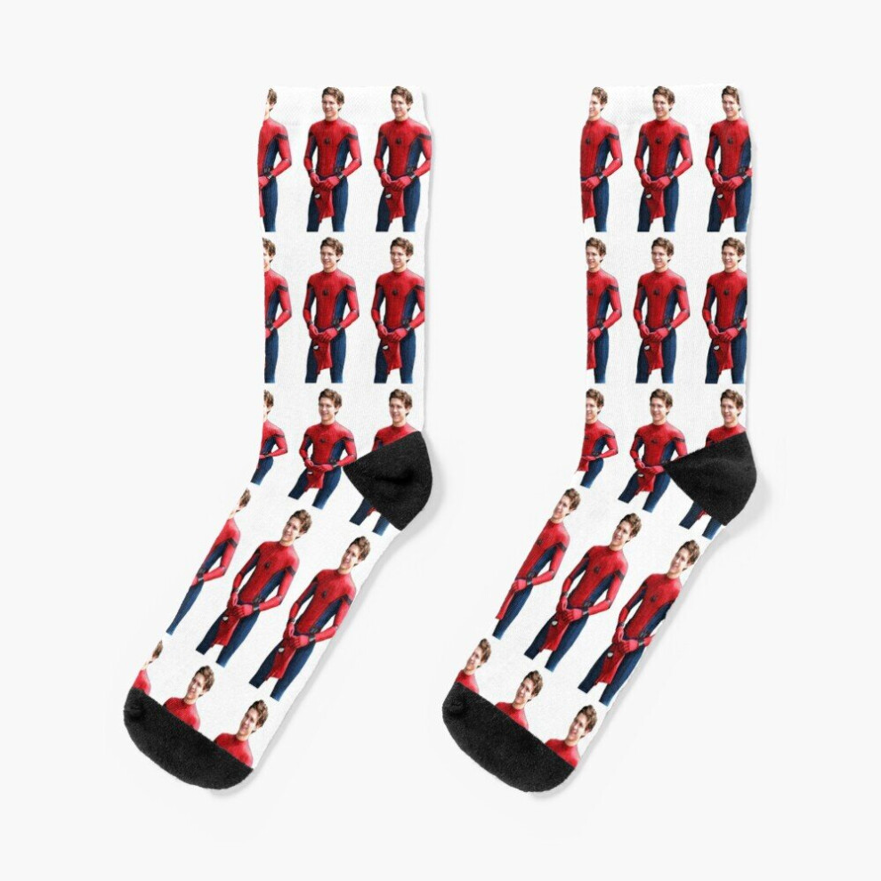 Dress Socks Tom Holland Novelty Fancy Crazy Pattern Crew Casual for Men Women-image-OPC-PBYB9Q7-NEW
