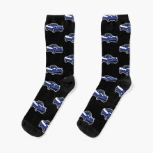 Dress Socks Mazda Miata MX5 Blue Novelty Fancy Crazy Pattern Crew Casual for Men Women