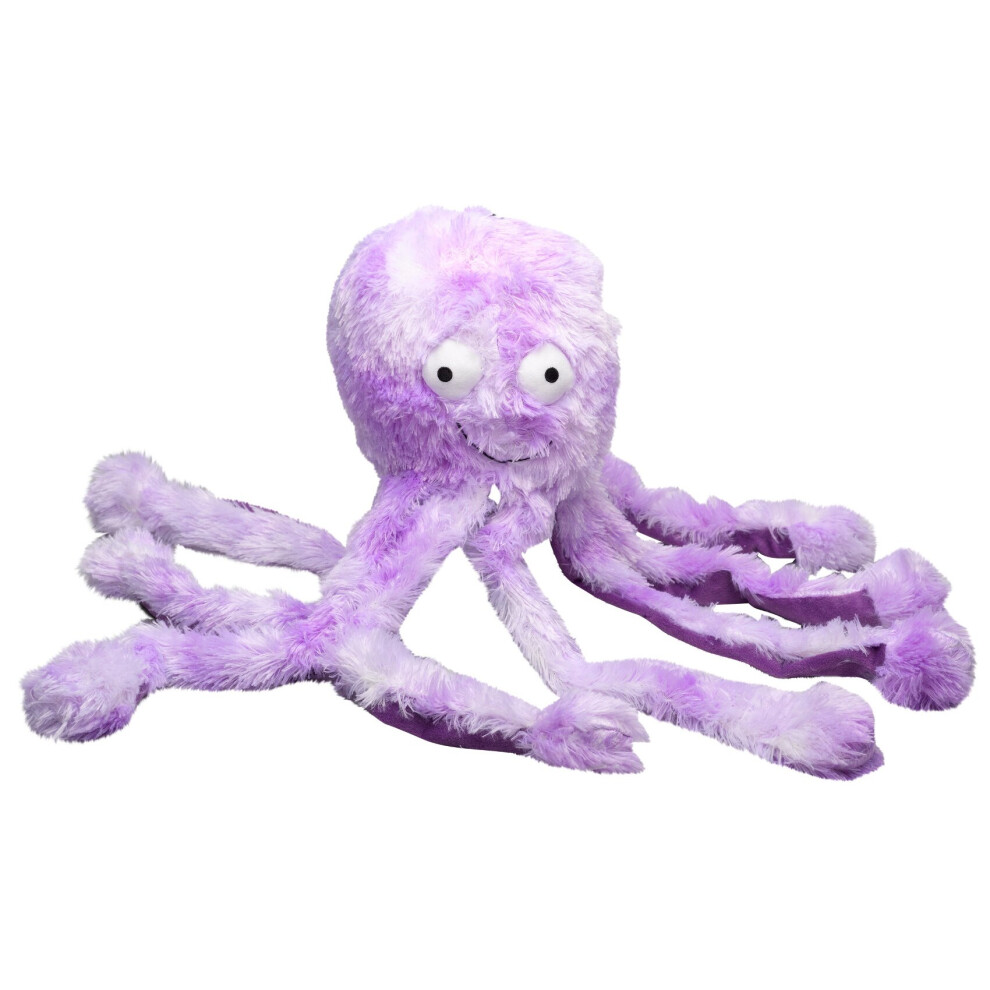 (Purple, Mommy) Gor Pets Octopus Squeaky Crinkly Puppy Dog Toy