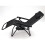 Zero Gravity Chair Sun Lounger Fold Away With Tray Black 3