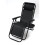Zero Gravity Chair Sun Lounger Fold Away With Tray Black 7
