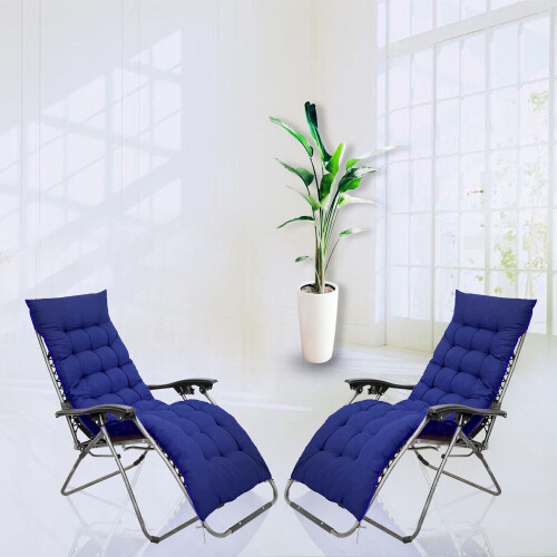 Zero Gravity Chair Outdoor Beach Padded Foldable Sun Lounger 1