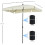 Aluminium Sun Umbrella Parasol Patio Garden Rectangular Tilt 3
