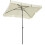 Aluminium Sun Umbrella Parasol Patio Garden Rectangular Tilt 10