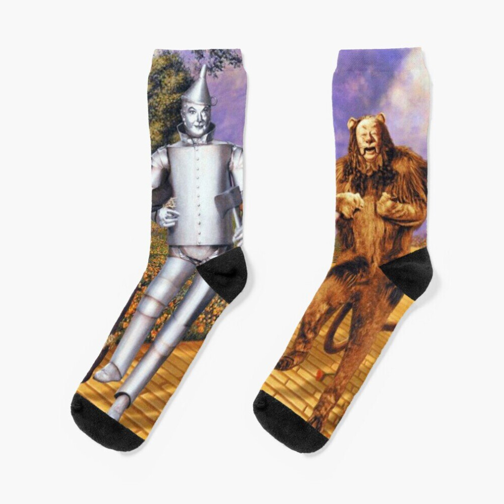 Dress Socks the wizard of oz Novelty Fancy Crazy Pattern Crew Casual for Men Women