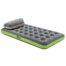 Bestway 67619 Roll & Relax Durable Air Mattress, Inflatable Airbed measuring 1.88m x 99cm x 22 Centimeters, includes Airelite Pillow Pump - Twin sized