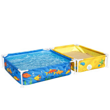 Piscina da giardino per bambini con struttura e sabbiera 213 x 112 x 30,5 cm Bestway 561CF