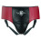 (Large ) PLAYWELL BOXING LEATHER GROIN GUARD - BLACK/MAROON 1