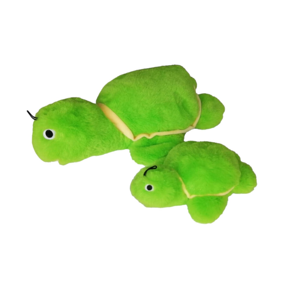 (Mommy) Gor Pets Hugs Green Tortoise Squeaky Puppy Dog Toy