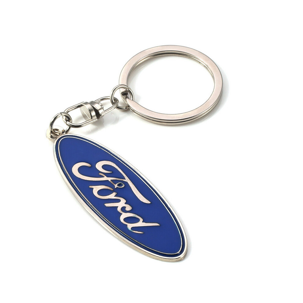 Newjass Ford 3D Car Key Chain Keychain Keyfob Keyrings Car Ring Blue