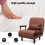 Costway Single Folding Sofa Bed Chair Modern Fabric Sleep Function Holder 8