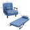 Costway Single Folding Sofa Bed Chair Modern Fabric Sleep Function Holder 2