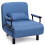 Costway Single Folding Sofa Bed Chair Modern Fabric Sleep Function Holder 1
