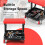 Costway Rolling Workshop Creeper Soft Padded Seat Mechanic Stool withTool Tray 6
