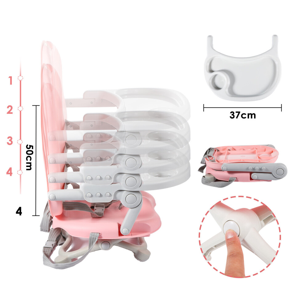 Infant HighChair Portable Adjustable Baby Feeding Booster Seat Folding