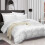 Imperial Rooms (Single) Reversible Duvet Quilt Cover White Bedding Sets UK 4