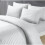 Imperial Rooms (Double) Reversible Duvet Quilt Cover White Bedding Sets UK 4