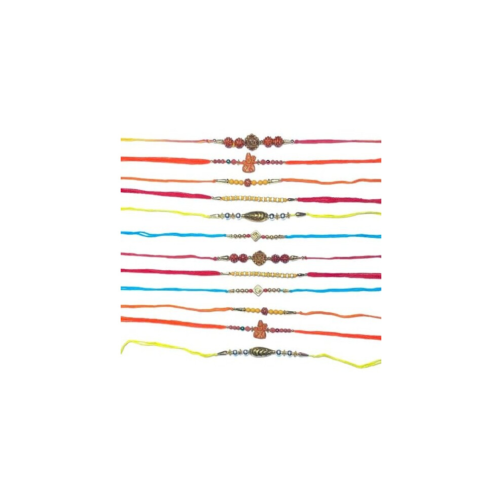 TheNext7 Handmade Rakhi for Lovely Brother, Multiple Stone/ Beads-image-OPC-PBYBYZM-NEW