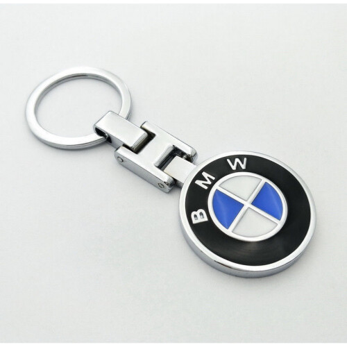 Stainless Key Ring Car Chain Fobs Logo on Both Side for BMW M Power 2