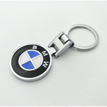 Stainless Key Ring Car Chain Fobs Logo on Both Side for BMW M Power