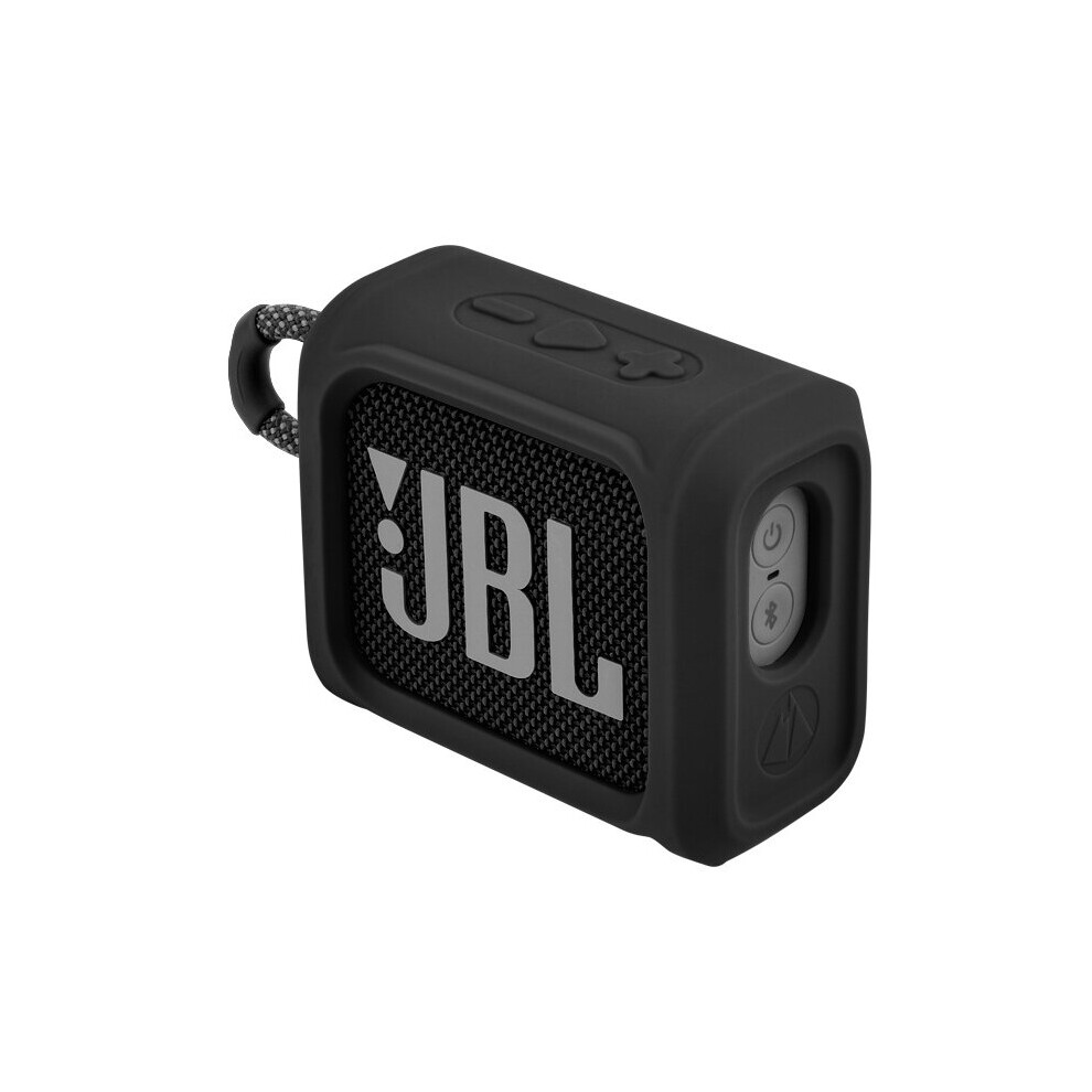 (black) For JBL GO3 Speaker Portable Silicone Case