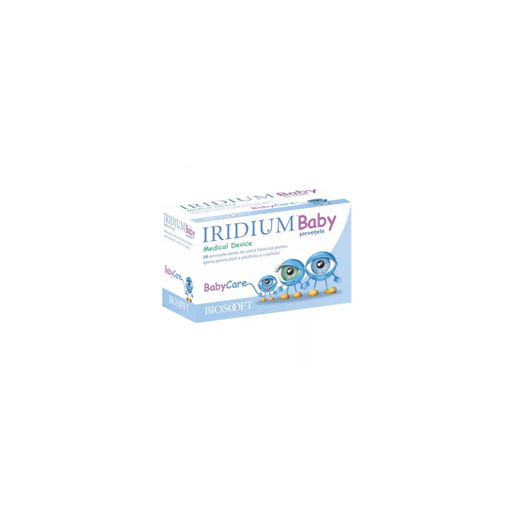 Iridium Baby eye wipes, 28 pieces, removing crusts, urdors, secretions
