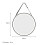 Living And Home (60cm) Round Metal LED Mirror with Hanging Strap 5