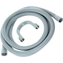Drain Outlet Hose for Logik Dishwasher - 2.5m, 30mm/22mm, Compatible Replacement (Includes Hose Bracket) 02-ULEDH-122