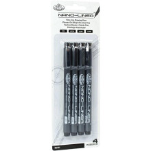 Royal & Langnickel Nano Liner Drawing Pen - Black (Pack Of 4)