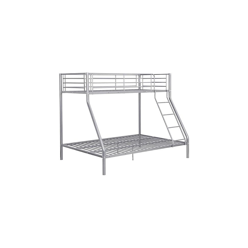 (Silver) Palmdale Metal Triple Sleeper Bunk Bed, 3FT, 4FT6