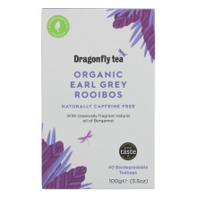 Dragonfly Tea Rooibos Earl Grey 40 bags ( pack of 4 )