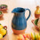 Dexam Sintra Terracotta Drinks Serving Jug - Ink Blue 3